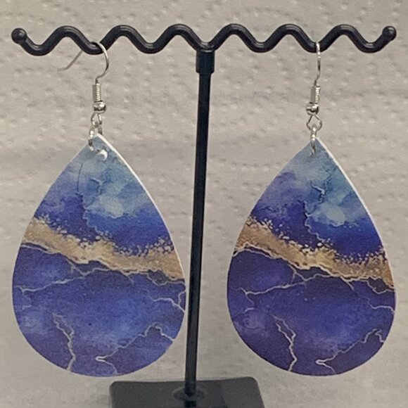 Tie Dye Earring, Boho Earring, Cute Earring, Gift Idea, Bohemian Jewelry - Picture 4 of 4